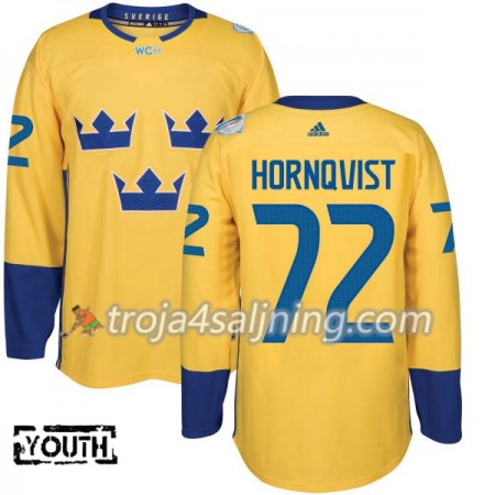 Sverige tröja Patric Hornqvist 72 World Cup i ishockey 2016 Gul Premier - NHL Tröjor Barn Sverige tröja Patric Hornqvist 72 World Cup i ishockey 2016 Gul Premier - NHL Tröjor Barn
